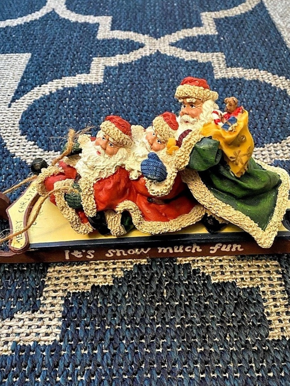 Sledding Santa's Christmas Decor